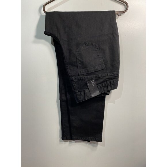lane bryant womens black skinny jeans size 14 tall - Picture 1 of 5